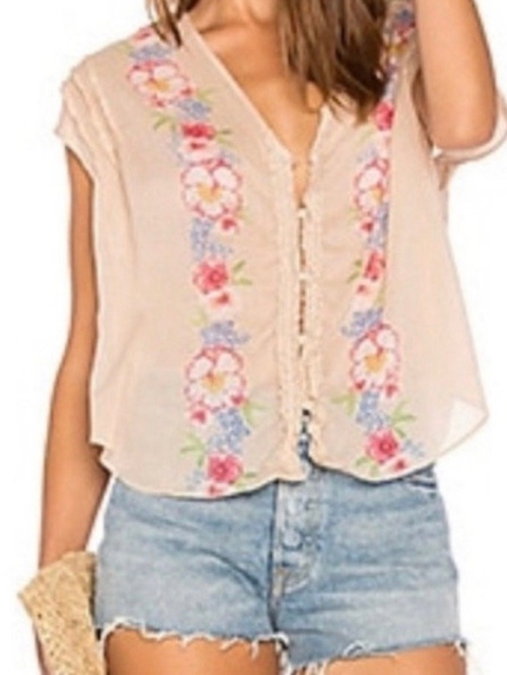 Free People Gardenia top vintage gardenia blouse